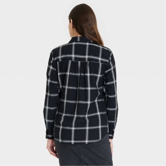 NWT Isabel Maternity Women’s Plaid Button Up Shirt XXL - Picture 2 of 9